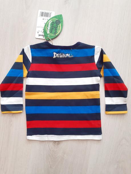 Chlapčenské farebné pásikavé tričko desigual (74), desigual,74
