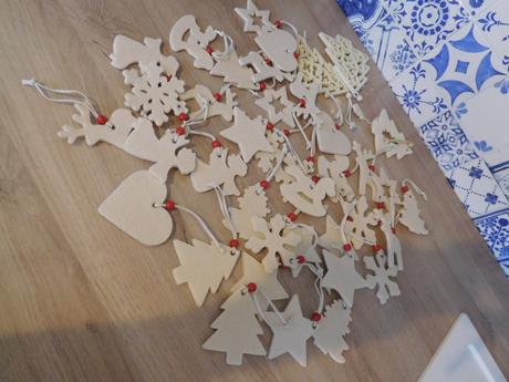 Filcové vianočné ozdoby viac kusov, nové,, 