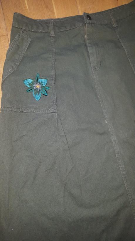 Krásna olivová sukňa zara, zara,l