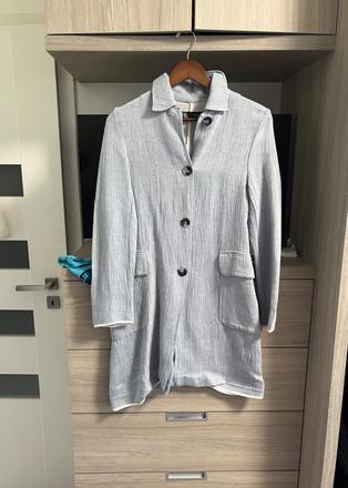 Kabát z ľanovej zmesi, zara,xs
