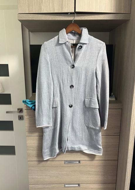 Kabát z ľanovej zmesi, zara,xs