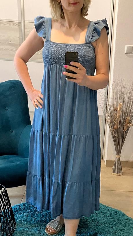 Šaty rifľové letné, l / m / s