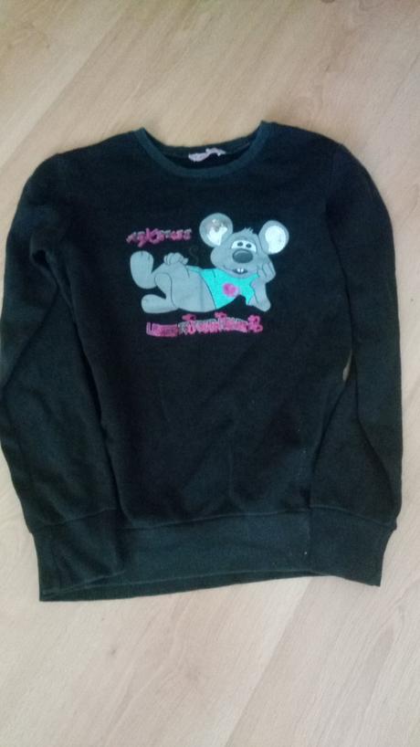 Dievčenská mikina s motívom myšky, 140