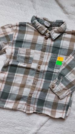 Flanelová košeľa, h&m,92