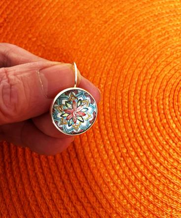 Boho náušnice-mandala pokoja, 