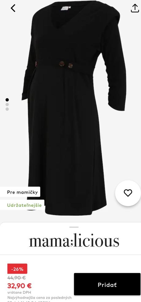 Tehotenské šaty, m