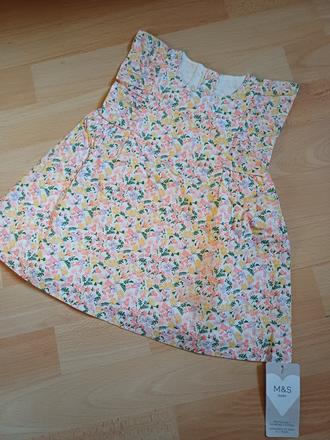 Kvetovane šatičky v.68 / 3-6 mes, marks & spencer,68