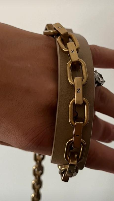 Pinko luxusný kožený opasok m-l, pinko