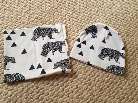 Čiapka+nákrčník, 74