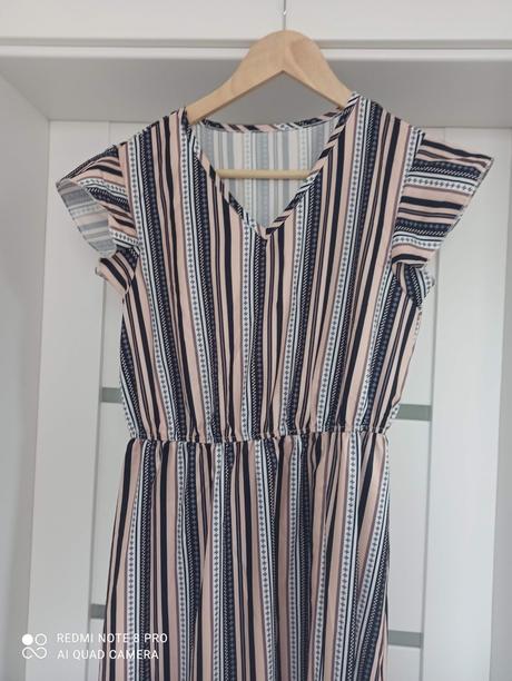 Pásikavé letné šaty uni,