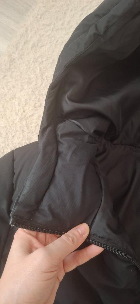 Čierna zimna bunda h&m, h&m,s