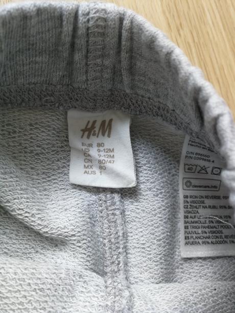 Tepláky hm, h&m,80