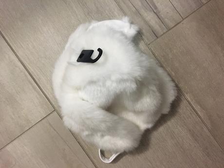 Kožušinková čiapočka pre malého zajačika, h&m,68