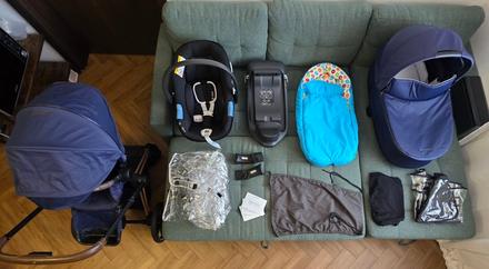 Cybex priam 3 rose gold indigo blue, cybex,cybex priam 3