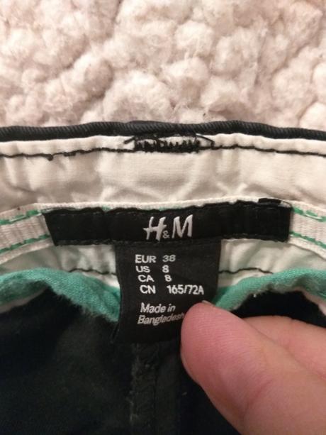 Čierne nohavice hm, h&m,38