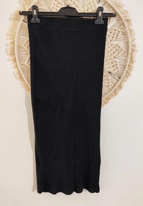 Rebrovaná midi sukňa, sinsay,m