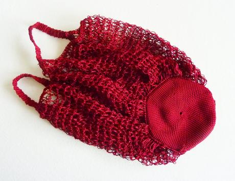 Háčkovaná skladacia sieťovka "retro",