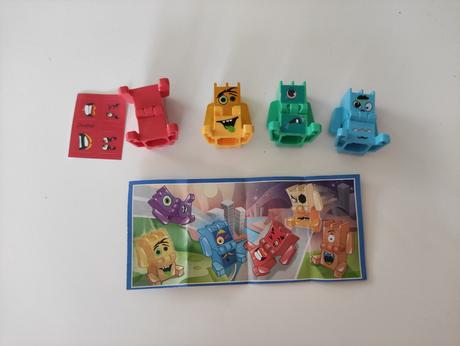 Vrtulky a tabulky z kinder, 