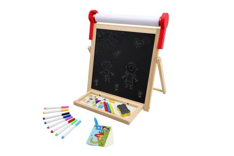 Tabuľa obojstranná magnetická s rolkou papiera, 