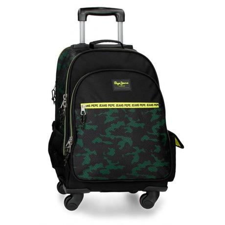 Pepe jeans školský / cestovný batoh na kolieskach,