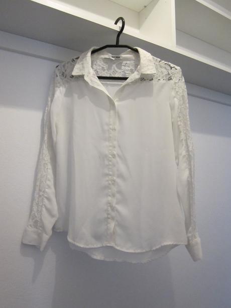 Kremova bluzka s krajkou, tally weijl,36