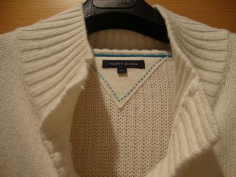 Damska kremova vesta, tommy hilfiger,xl