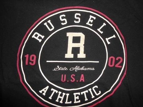 Cierne tricko rusell athletic, s