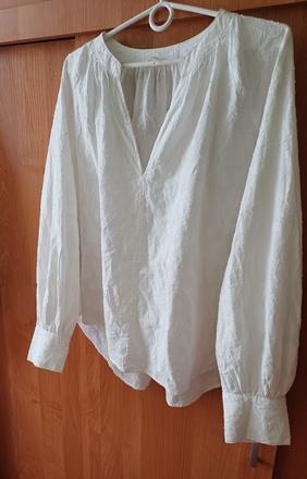 Damska biela bavlnená tunika h&m xxl, h&m,xxl / xxxl
