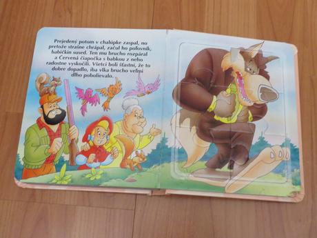 Puzzle knižka - červená čiapočka - 2+,