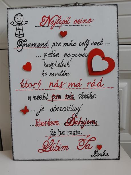 Drevená tabuľka veľká, 