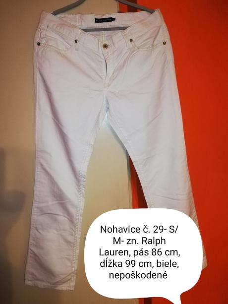 Biele nohavice č. 29, ralph lauren,28