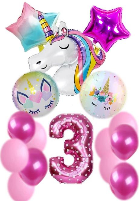 Balóny unicorn 110cm - až 15/16 kusov, 