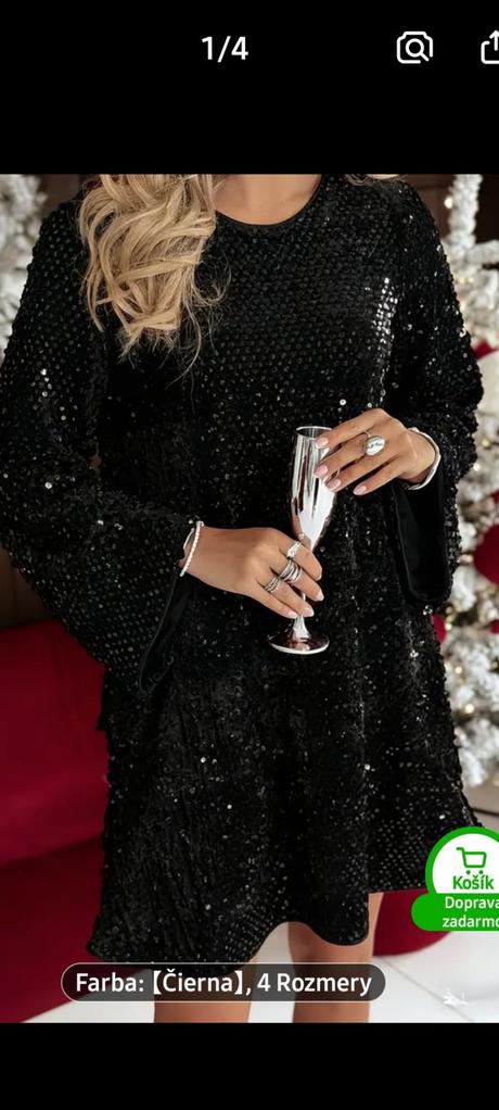 Trblietavé šaty, l