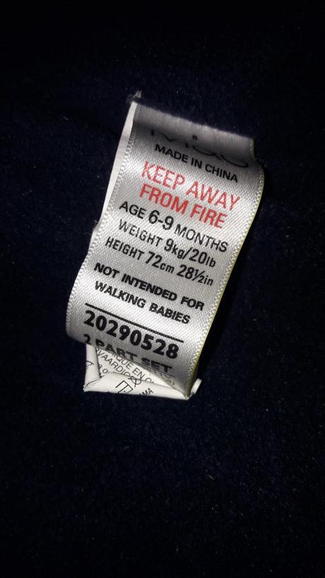 Zimný overal 6-9mes., 74