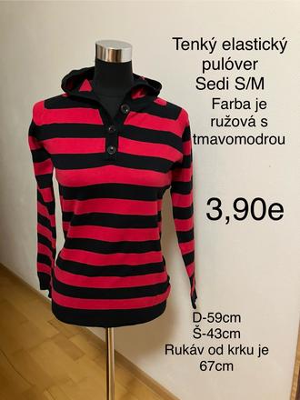 Tenký elastický pulóver, s