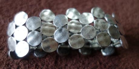 Elastický náramok, starostriebro,