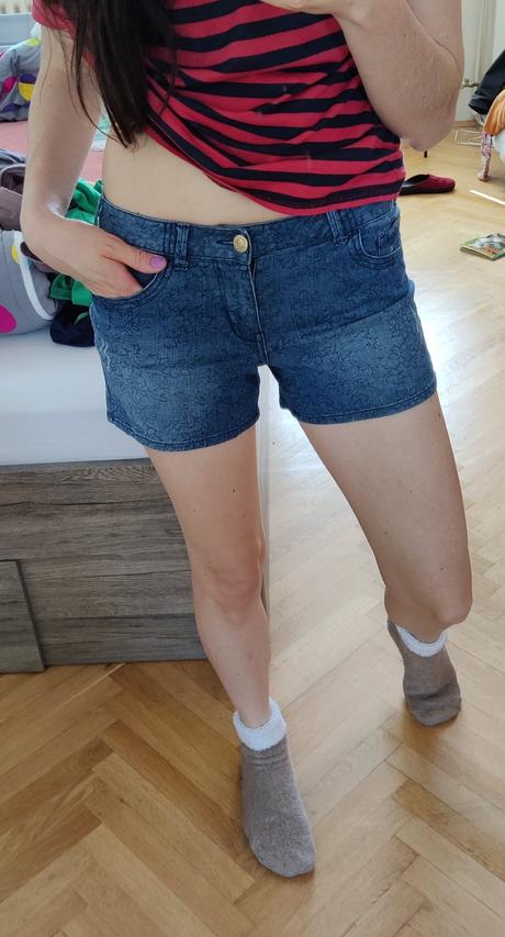 Riflove sortky, camaieu,38