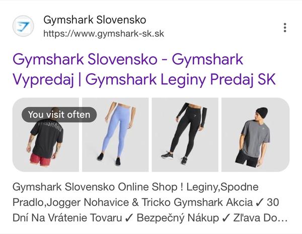 Máte skúsenosti so stránkou Gymshark?
