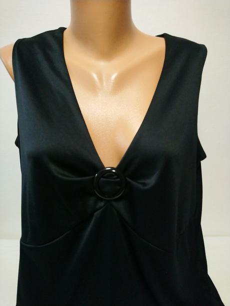 Dámsky čierny elastický top, canda, c&a,xxl