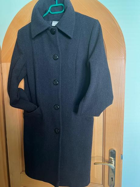 Kabát dámsky edima -čierny- 38-, 38