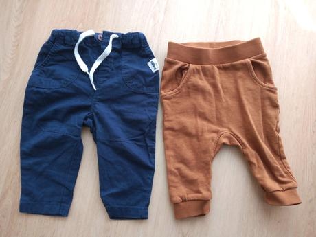 Tmavomodré ľanové nohavice, lupilu,68