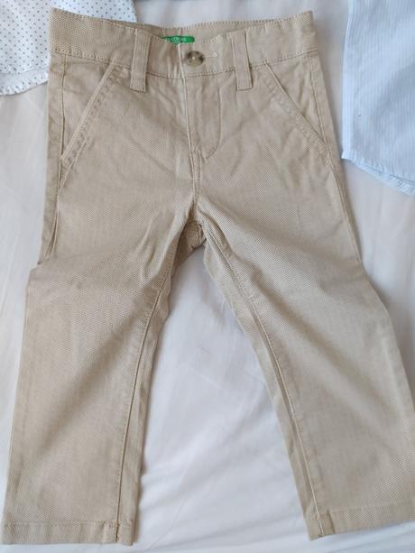 Chlapčenské košele a nohavice benetton, 1 rok, benetton,80