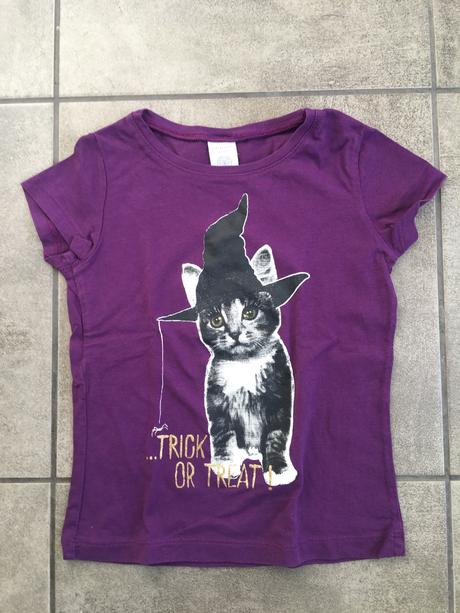 Tričko s mačkou - halloween, lindex,104