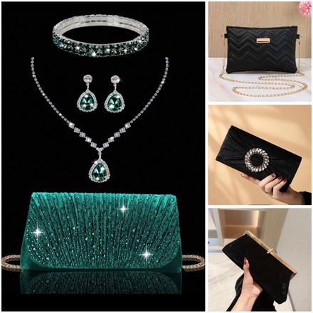 Čierna listová kabelka,