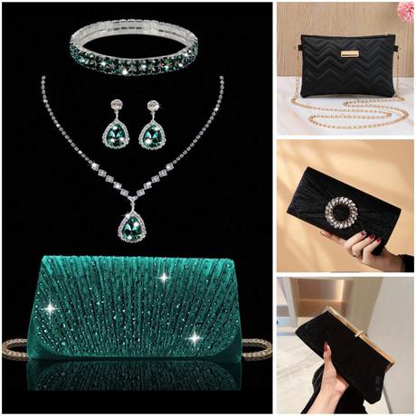 Čierna listová kabelka, 