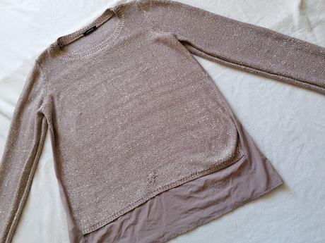 Svetrík so zlatými flitrami, promod,l