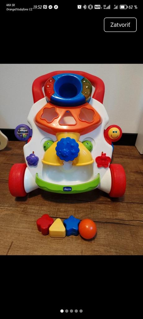 Chicco interaktívne chodítko 2v1, 
