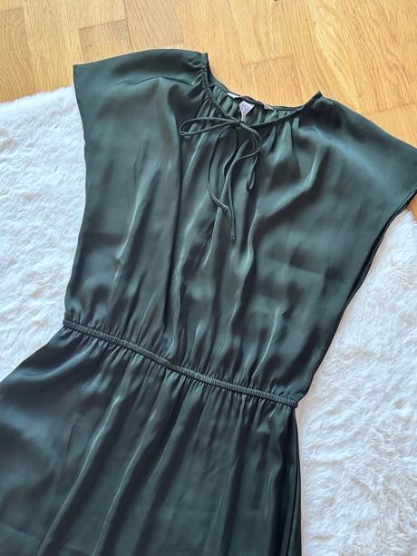 Saténové šaty h&m, h&m,s