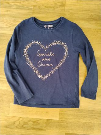 Tmavomodré tričko 5-6rokov, f&f,116