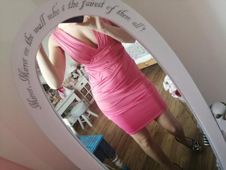 Rúžové skladané šaty tally weijl, tally weijl,40